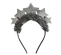 Ldabrye Headband Glitter Stars Headbands Christmas Tinsel Hair Bands for Creative New Year Party Hairband Hair Accessories for Women Girls