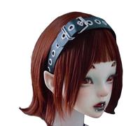 Ldabrye Headband Punk Rivet Headband PU Spiked Hair Hoop Gothic Rock Headwear for Cosplay Unisex Rock Spiked Headwear Accessory Hairband Hair Accessories for Women Girls
