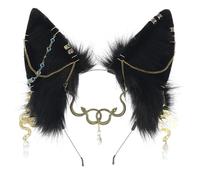 Ldabrye Headband Sexy Canine-Ear Headband Dark Lolita Accessories Cosplay Beast Ears Fursuit Masquerade Halloween Cosplay Party Hairband Hair Accessories for Women Girls