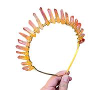 Ldabrye Headband Women's for Rhinestone Stone Headband Royal Queen Crown Hair Hoop for Wedding Hairband Hair Accessories for Women Girls