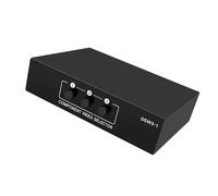 Ldabrye High Clear Selectors 3Port Input Switcher Durability Metal Construction for Home Entertainment Space Saving Metal Port Component Switchers