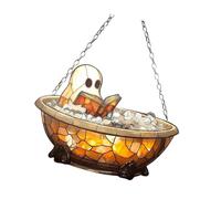 Ldabrye Illusion Window Dress for AllSaintsEve Parties Presenting Substantial Acrylate Constituent and Undemanding Hook Installation Haunting Hanging Gewgaws