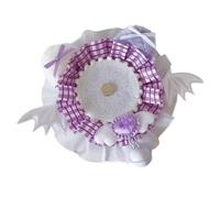 Ldabrye Lace Badge Display Stand with Bells Decoration Handmade Brooch Organiser Jewelry Display Tray for Craft Enthusiasts