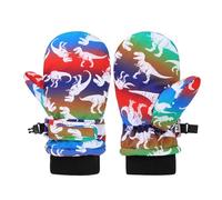 Ldabrye Little Explorers Animal Themed Ski Gloves Warmth Polyester Mittens Colorful Children Gloves For Cold Weather Adventures