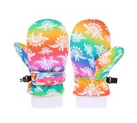 Ldabrye Little Explorers Animal Themed Ski Gloves Warmth Polyester Mittens Colorful Children Gloves For Cold Weather Adventures
