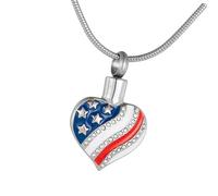Ldabrye Memorials Urn Necklace Stainless Steel Cremation Elegant Ashes Pendants Pendants for Ashes with Loves Projection Memorials Jewelry with Hair Storage