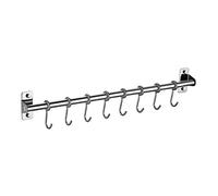 Ldabrye Metal Kitchen Utensil Rack Stainless Steel Hanging Hooks Wall Mounted Coat Hanger Bathroom Organization