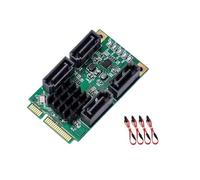 Ldabrye MiniPCIe To SATA3.0 Controller Card 4 Independents Port AHCI Compatible For Laptop Upgrades AHCI Compatible Satas Adapters