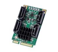 Ldabrye MiniPCIe To SATA3.0 Controller Card 4 Independents Port AHCI Compatible For Laptop Upgrades AHCI Compatible Satas Adapters