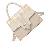 Ldabrye Modern Women's Handheld Bag with Adjustable Strap PU Shoulder Crossbody Bags for a Sophisticated Look in Any Occasion Black PU Leather Bag