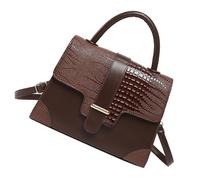 Ldabrye Modern Women's Handheld Bag with Adjustable Strap PU Shoulder Crossbody Bags for a Sophisticated Look in Any Occasion Black PU Leather Bag