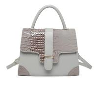 Ldabrye Modern Women's Handheld Bag with Adjustable Strap PU Shoulder Crossbody Bags for a Sophisticated Look in Any Occasion Black PU Leather Bag