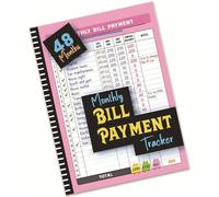 Ldabrye Monthly Bill Management Book 48 Months for Tracking and Payments Expense to Enhances Financial Efficiency Financial Management Tool