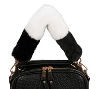 Ldabrye MultiPurpose Handbag Replacement Strap 54cm Length Soft Plush Surfaces PU Leather Color Blocked Bag Belt Fashion Accessory Handbag Shoulder Strap