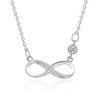 Ldabrye Nubmer Eight Pendant Necklace Hollow Eight Necklace Metal Texture Fashionable And Trendy Jewelry Suitable For Women