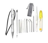 Ldabrye Paracord Stitching Set Lacing Stitching Needle Smoothing Tool Knotter Tool for Bracelets