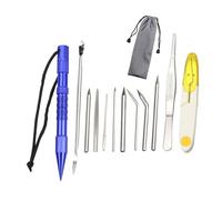 Ldabrye Paracord Stitching Set Lacing Stitching Needle Smoothing Tool Knotter Tool for Bracelets