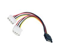 Ldabrye PC Computer 4Pin Female to 15Pin Male Adapter Power Cable Cord Hard Drive Disk Extension for Computer Server Power Adapter