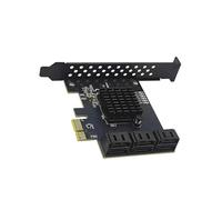 Ldabrye PCIE 1X/4X GEN3 to SATA3.0 6 Port 6Gbps Expansion Card RTL9100VB Chip Full Bracket