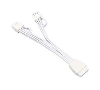 Ldabrye PCIE5.0 16PIN (12+4Pin) to 2x8PIN 12VHPWR GPU Cable Straight Connector 16AWG GPU Extender for Desktop Compatibility Power Supply Cable