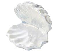 Ldabrye Portable Marine Theme Ceramic Rings Dish Decorative Storage Tray for Earrings Bracelets Bathroom Countertop Decors Decorative Shell Jewelry Organizers Dish