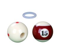 Ldabrye Portable Snookers Training Ball with Hole Billiard Strokes Trainer Billiards Cue Ball Training Tool Easy to Use Perforated Billiard Strokes Exerciser