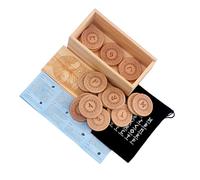 Ldabrye Premium Nordics Runes Casting Natural Wood Symbols for Historical Study Meditations Practice Portable Cultural Artifact Natural Wood Divination Tool