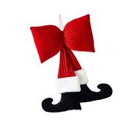 Ldabrye Recyclable Holiday Fabric Ribbon with Permanent Suspended Cord for Firepit Flight Banister and Christmas Projects Christmas Bend with Suspended Cycle