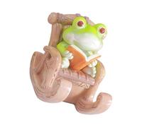 Ldabrye Resin Frog Cellphone Stand With Lovely Design Double Purpose Desk Phone Holder Bracket For Video Watching Frogs Desk Decoration