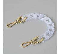 Ldabrye Resin Purse Strap Bag Chain Handle Replacement Handbag Purse Making Accessory Shoulder Bag Decoration Handbag Strap Replacement Silver Hardware