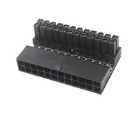 Ldabrye Right Angled ATX24Pin Power Connector Direction Gender Changer Adapter for Efficient PC Cable Management and Cooling Motherboards Power Extension