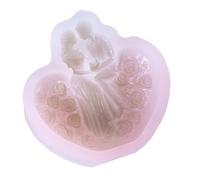 Ldabrye Rose Heart Shape Silicone Molds for Making Soap Wedding Decoration Easy Demolding Epoxy Resin Silicone