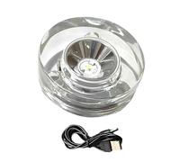 Ldabrye Rotating LED Display Platform With Light Functionality Ideal For Collectibles And Home Decoration Applications Crystals Illuminated Stand