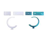 Ldabrye Set of 3 Handy Silicone Molds for Crystal Jewelry Organizers Eye Catching Crystal Droplet Jewelry Stand Resin Mold Pendant Display Holder