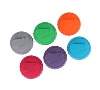 Ldabrye Set of 6 Silicone Drink Can Sealing Caps Portable and Washable Beer Lid Beverage Covers for Outdoor Use Silicone Lid