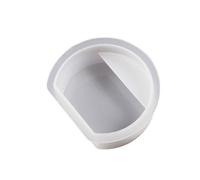 Ldabrye Silicone Mold Business Card Holder Silicone Mould Resin Semicircle Flowers Clouds Rainbow Craft Casting Mold for Gift Home Office Decor