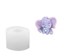 Ldabrye Silicone Mould for Resin, Elephant Figurines Decorating Mold Silicone Texture Candle Suitable for Party
