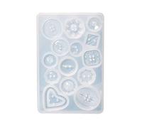 Ldabrye Silicone Mould for Resin, Small Button Shape Silicone Resin Casting Molds Handmade Craft Pendant Mold Epoxy