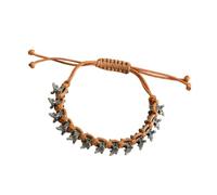 Ldabrye Simple Adjustable Woven Dragon Bone Punk Styles Alloy Unisex Fashion Wristband for All Occasions Dragon Bone Woven