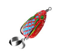 Ldabrye Simulated Soft Frogs Baits 4cm 5.8g PVC Crankbait Lures Double Hook for Blackfish Freshwater PVC Fishing Frogs Baits