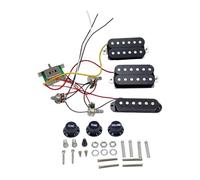 Ldabrye Single Coil HSH Guitar Pickups Kits with 2 Tone 1 Volumes, 5 Way Switches and Prewired Wiring Harness