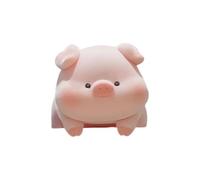 Ldabrye Soft Furry Animal Figurine Ornament Small Enameled Miniature Animal Toy For Car Dashboard Office Desktop Decoration Plush Desk Decoration