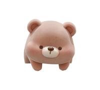 Ldabrye Soft Furry Animal Figurine Ornament Small Enameled Miniature Animal Toy For Car Dashboard Office Desktop Decoration Plush Desk Decoration