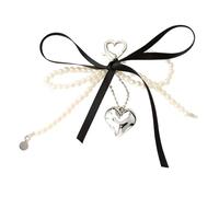 Ldabrye Sophisticated Bows Keychain Essential Charm Fashion Heart Pendant Bag Accessory Trendy Purse Decoration Hanging Ornament Unique Purse Decoration