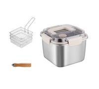 Ldabrye Stainless Steel Camping Cookware Set Multifunctional Stackable Saving Space for Outdoor Frying Boiling Outdoor Cooking Gear