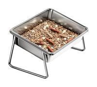 Ldabrye Stainless Steel Elevated Dog Bowl with NonSlip Stand Slanted Design Feeder for Small to Large Breeds Feeding Essential Dog Bowl