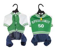 Ldabrye Stretchy Pet Clothing Contrast Color Designs Dog Jumpsuit 4 Leg Clothes for Small Breeds Daily Outdoor Wear Outdoor Dog Walking Clothes