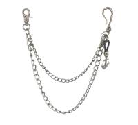 Ldabrye Stylish Black Skull Designs Pendant Pants Chain Fashionable Statement Pieces for Alternative Fashion and Edgy Outfits Punk Fashion Accessory