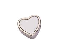 Ldabrye Stylish Heart Beads Crafted Using Innovative Heat Transfer Techniques Suitable For Everyday Wear And Various Occasions Charm Beads