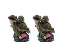 Ldabrye Turtles Ornament For Aquariums Landscape Fish Tanks Decorations For Aquariums Terrarium Turtles Mom And Kid Ornaments